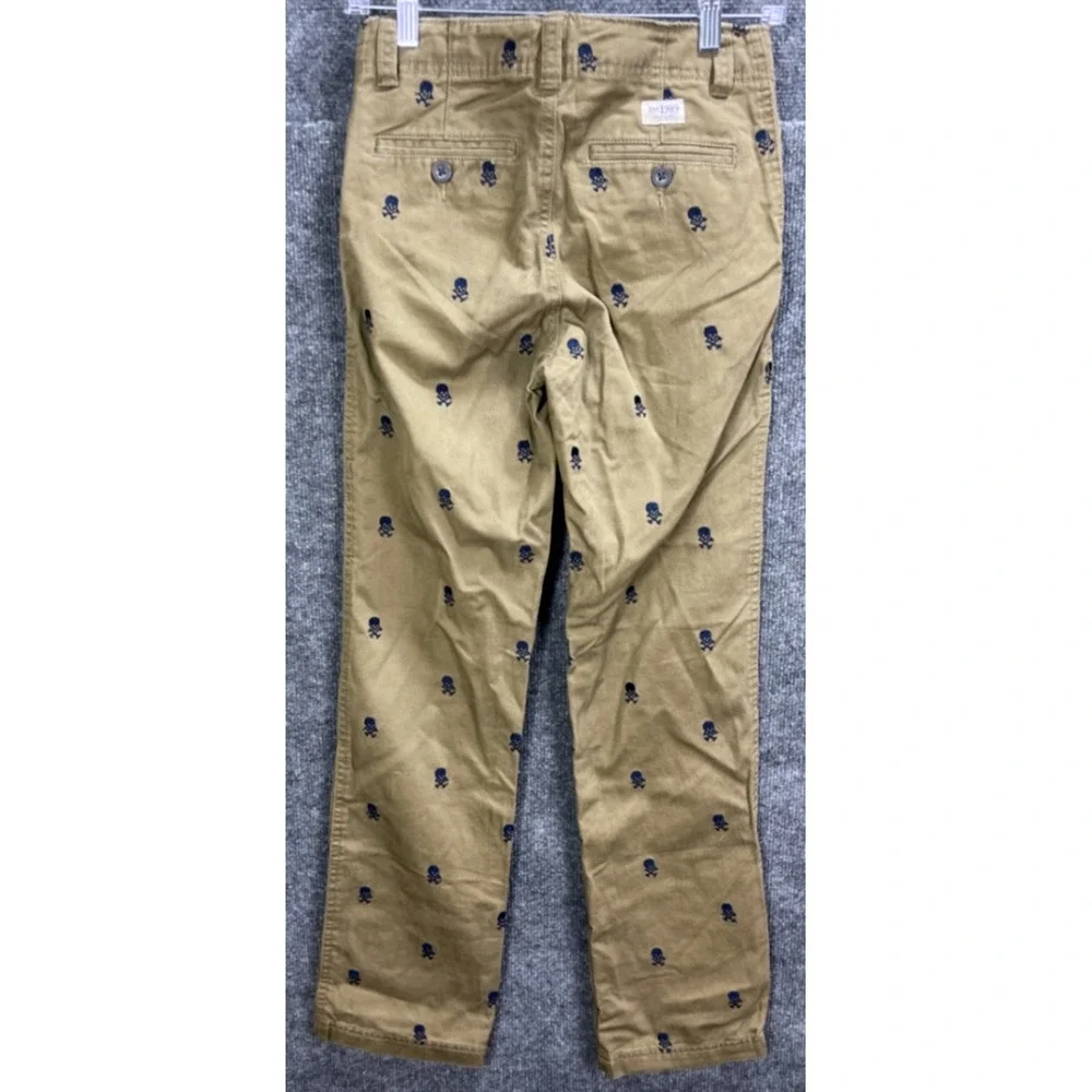 The Children's Place Boys 14 Slim Skull And Crossbones All Over Print Khaki Pant